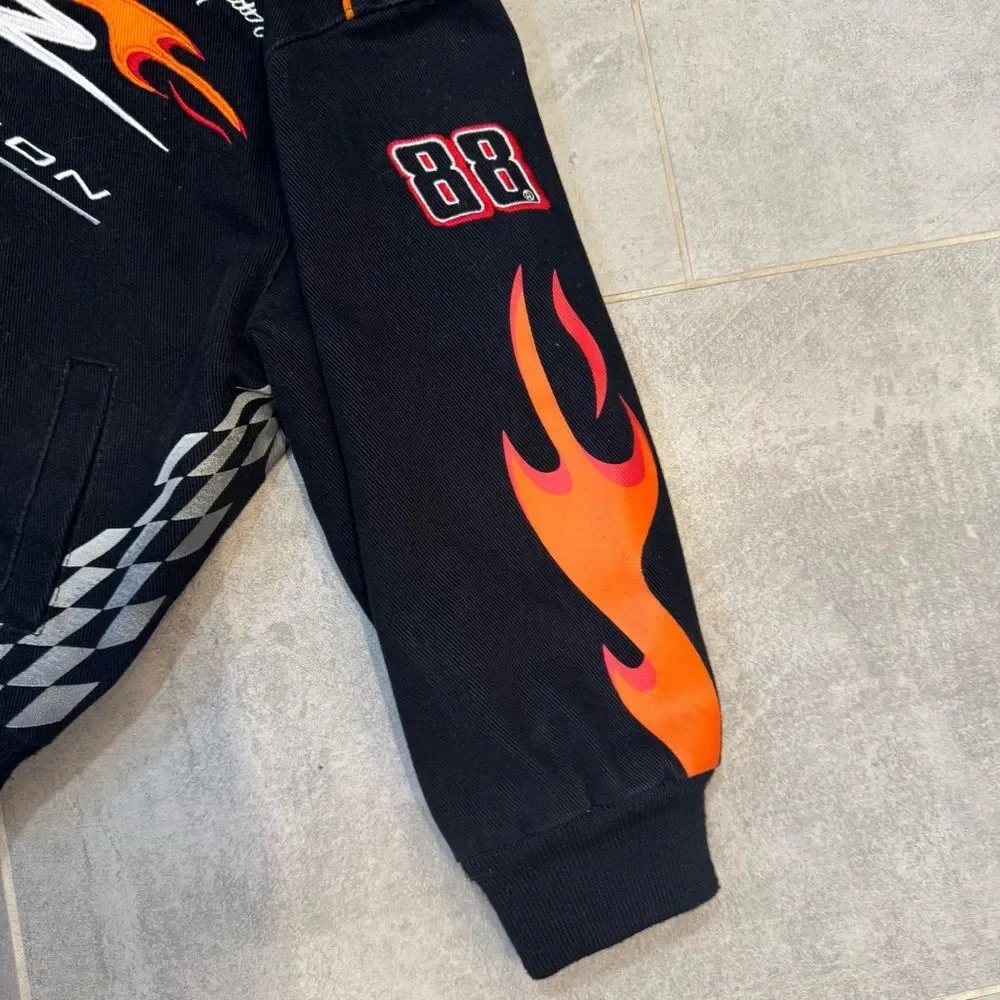 JR Nation NASCAR Dale Earnhardt Jr. Kids Racing Jacket Size 5 Black Youth Coat